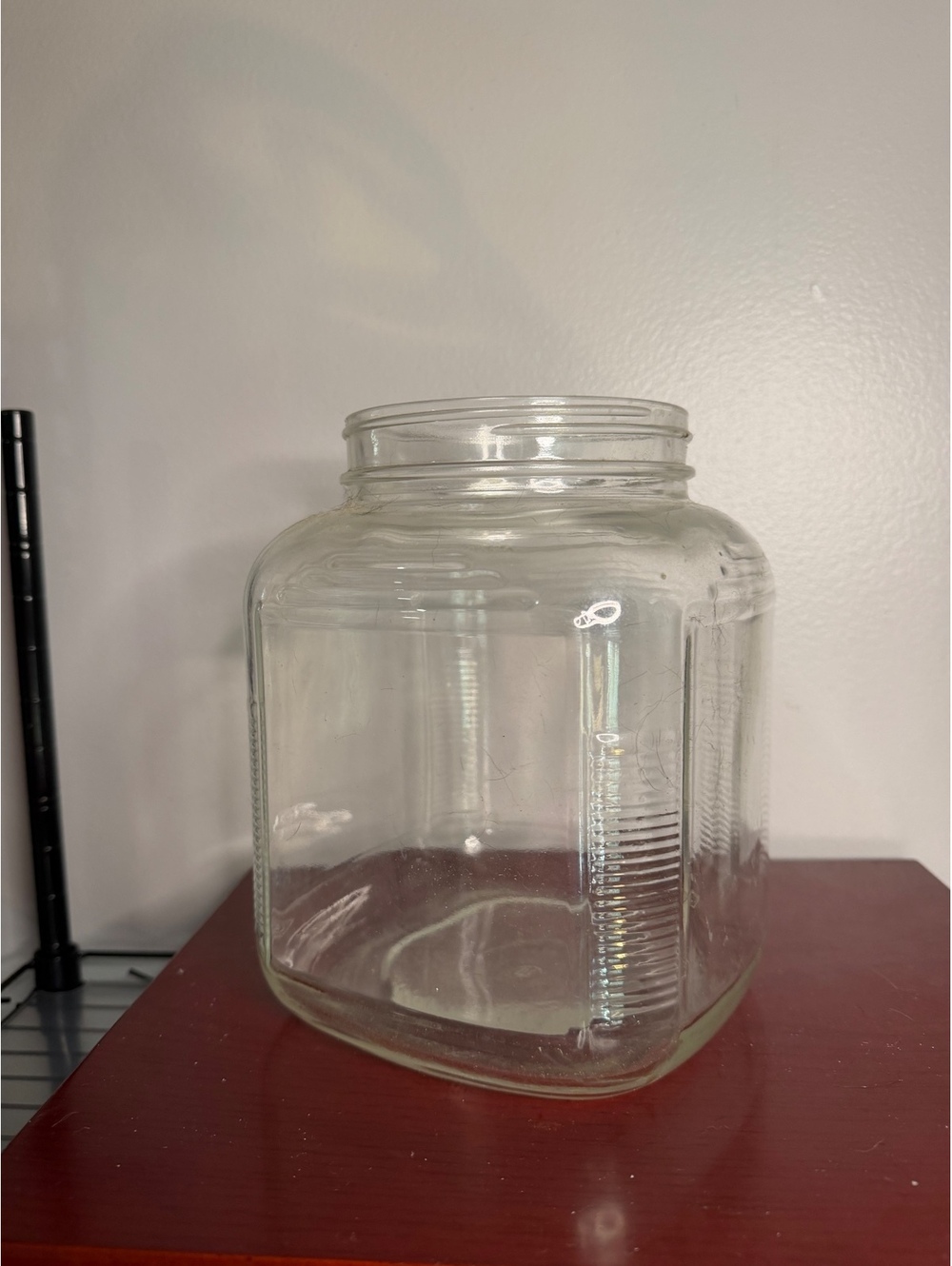 Clear Glass Storage Jar with Screw Top Lid